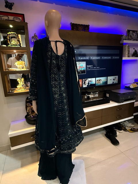Toral Heavy Embroidered Kurta with Palazzo &amp; Dupatta