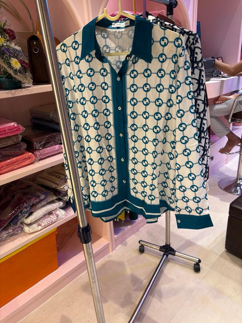 Printed Button-Down Shirt